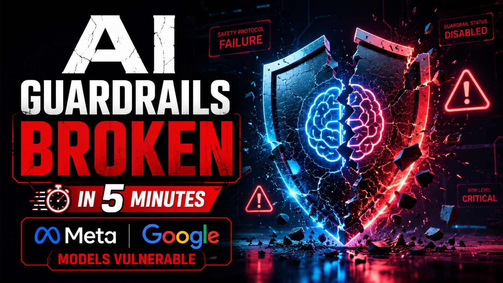 AI guardrails stripped in 5 minutes Meta Google models vulnerable to jailbreak