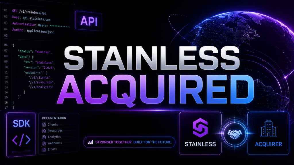 Anthropic acquires Stainless API SDK company 2026