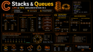 C stacks and queues LIFO FIFO data structure implementation guide
