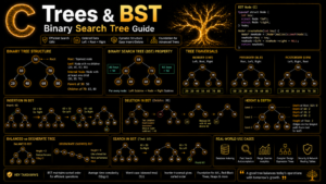 C binary search tree BST traversal insertion deletion guide