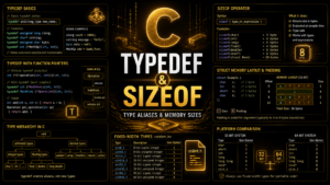 C typedef sizeof type aliases memory sizes struct padding guide