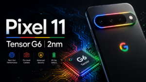Google Pixel 11 specs leak - Tensor G6 2nm chip with RGB LED camera bar 2026
