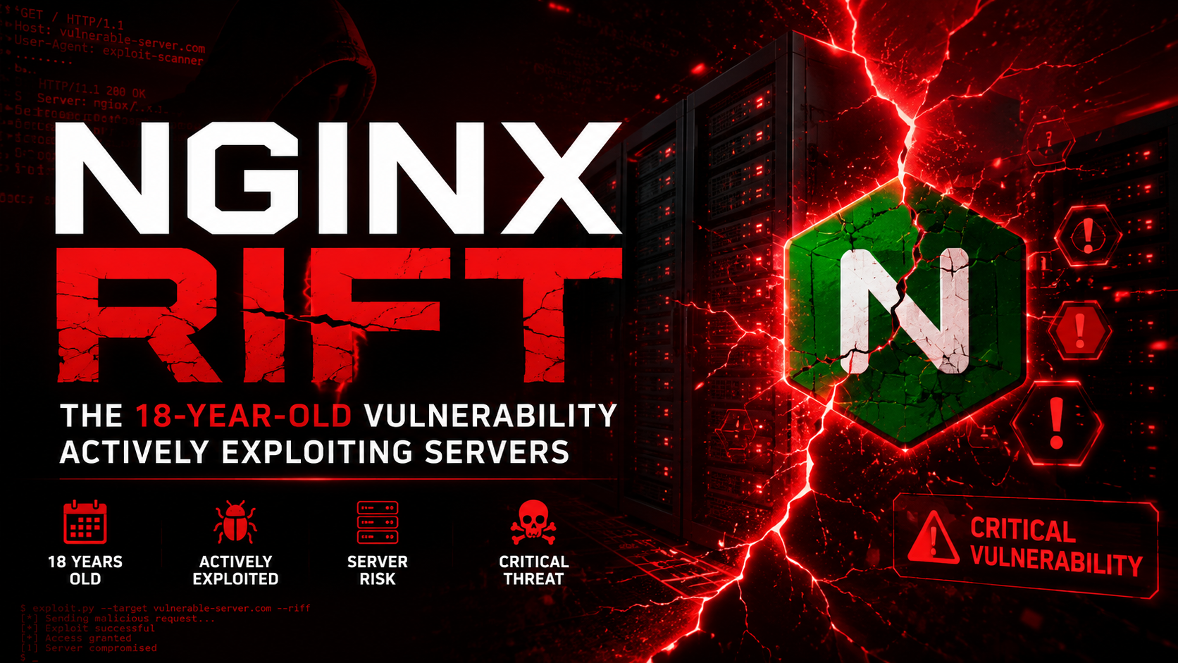 NGINX Rift CVE-2026-42945 critical RCE vulnerability 18 years