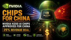 Nvidia H200 China chips 25% revenue deal 2026 semiconductor
