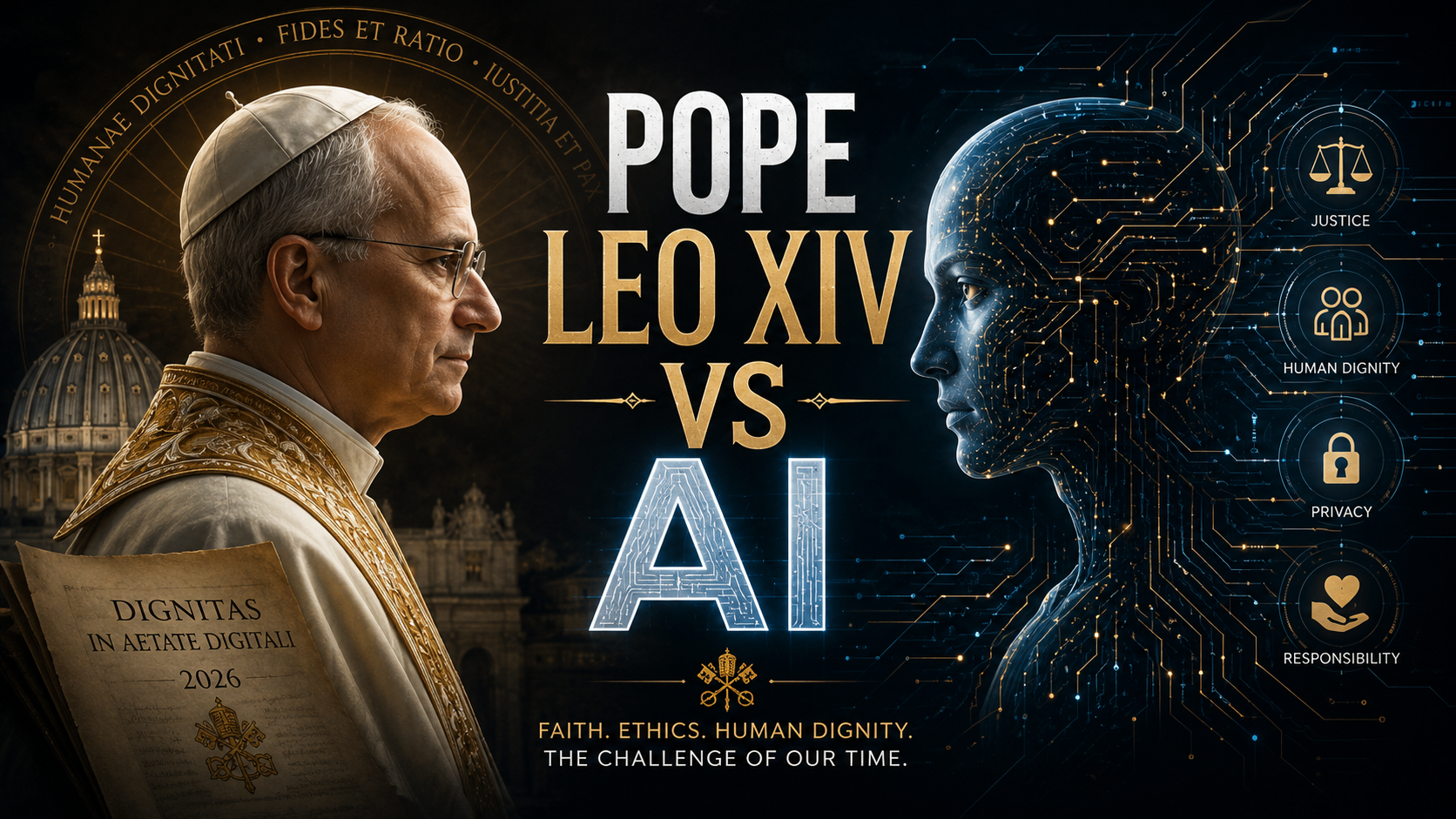 Pope Leo XIV AI encyclical Vatican challenges Silicon Valley human dignity 2026 featured image