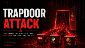 TrapDoor supply chain attack npm PyPI Crates.io credential stealing malware 2026