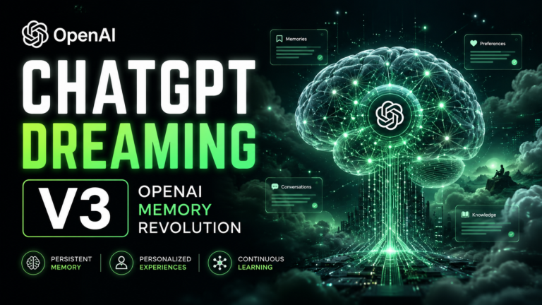ChatGPT Dreaming V3 OpenAI memory upgrade revolution 2026