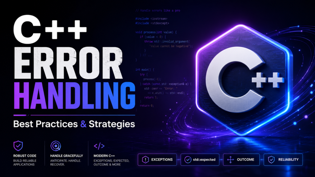 C++ Error Handling Strategies Best Practices Guide
