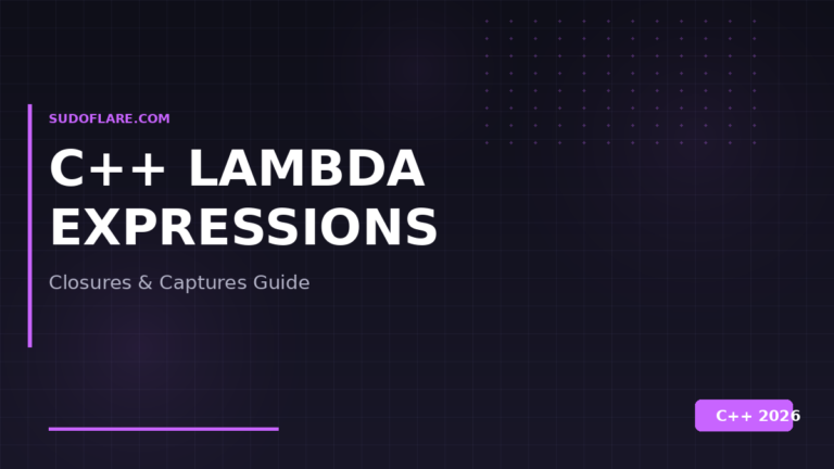 C++ lambda expressions closures captures tutorial