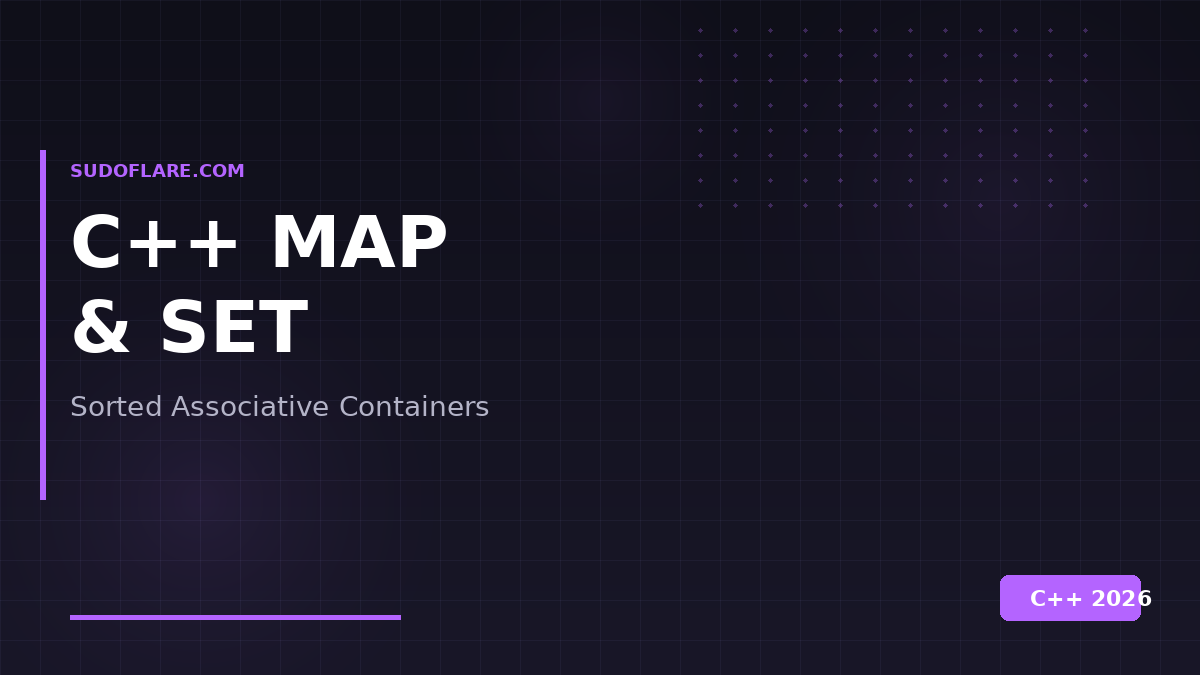 C++ map set sorted associative containers tutorial
