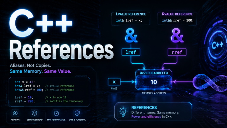 C++ References lvalue rvalue tutorial