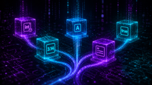 C++ variables and data types - holographic int double char string bool data boxes