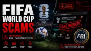 FBI warning FIFA World Cup 2026 fake sites cyber fraud scams